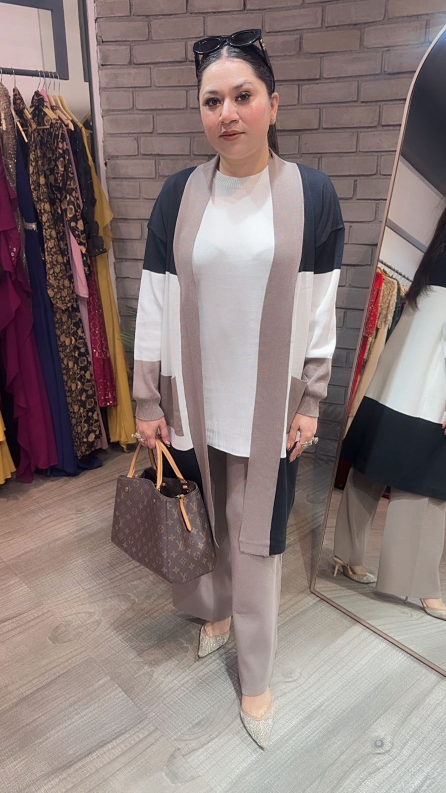 Brazil Mouse white jacket Woolen Cordset