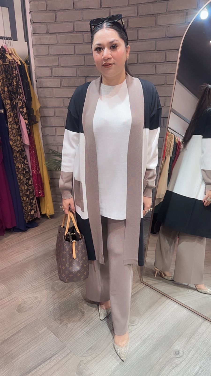 Brazil Mouse white jacket Woolen Cordset