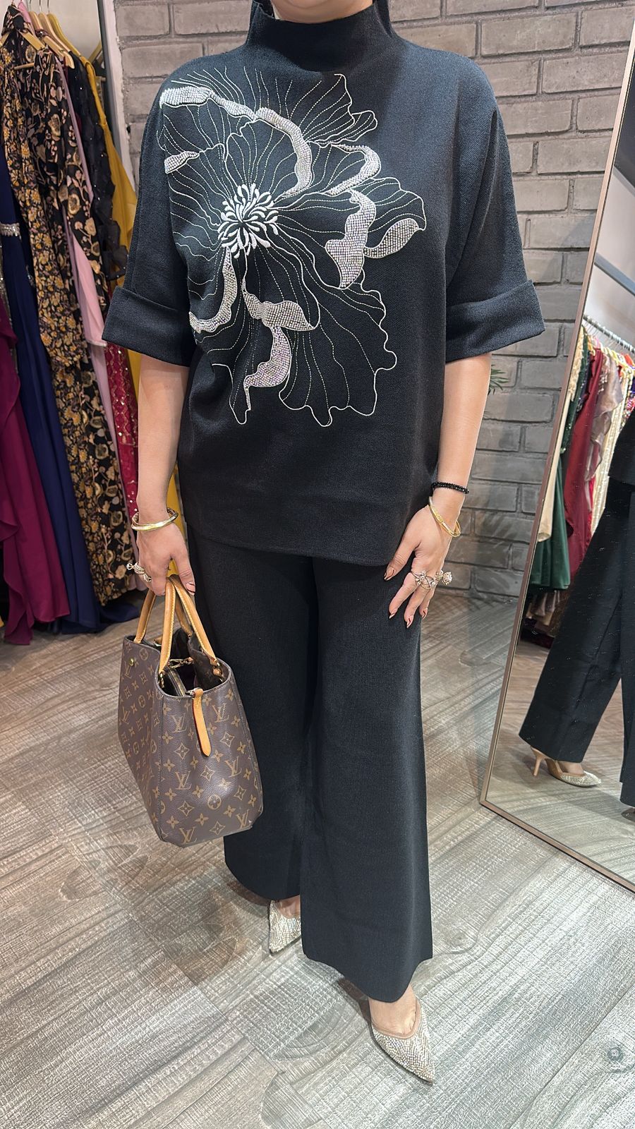 Turkey Black Woolen Cordset