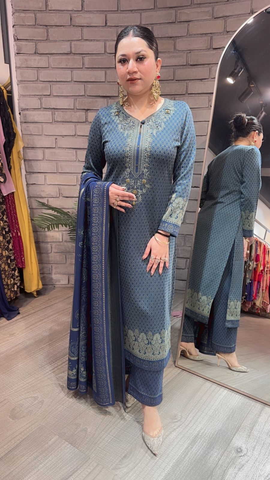 Brooklyn Blue Woolen Designer suit