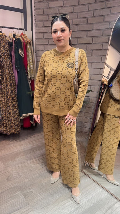 Emily Lime Woolen Cordset