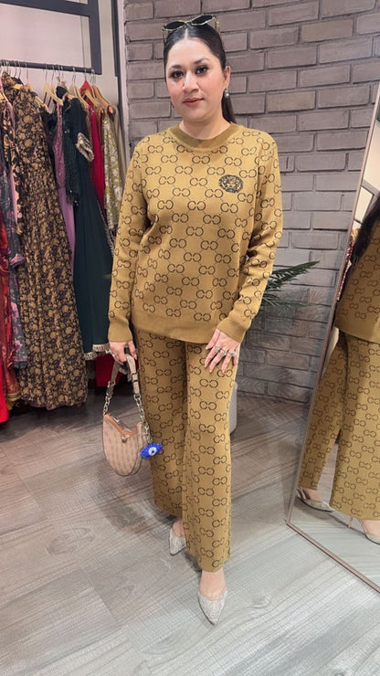 Emily Lime Woolen Cordset