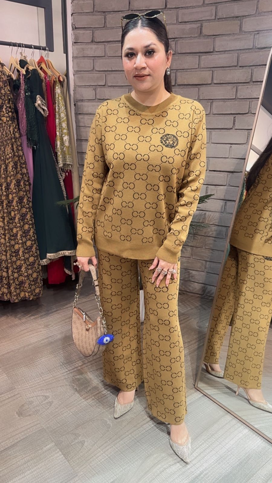 Emily Lime Woolen Cordset