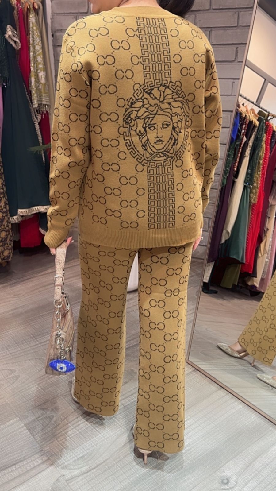 Emily Lime Woolen Cordset