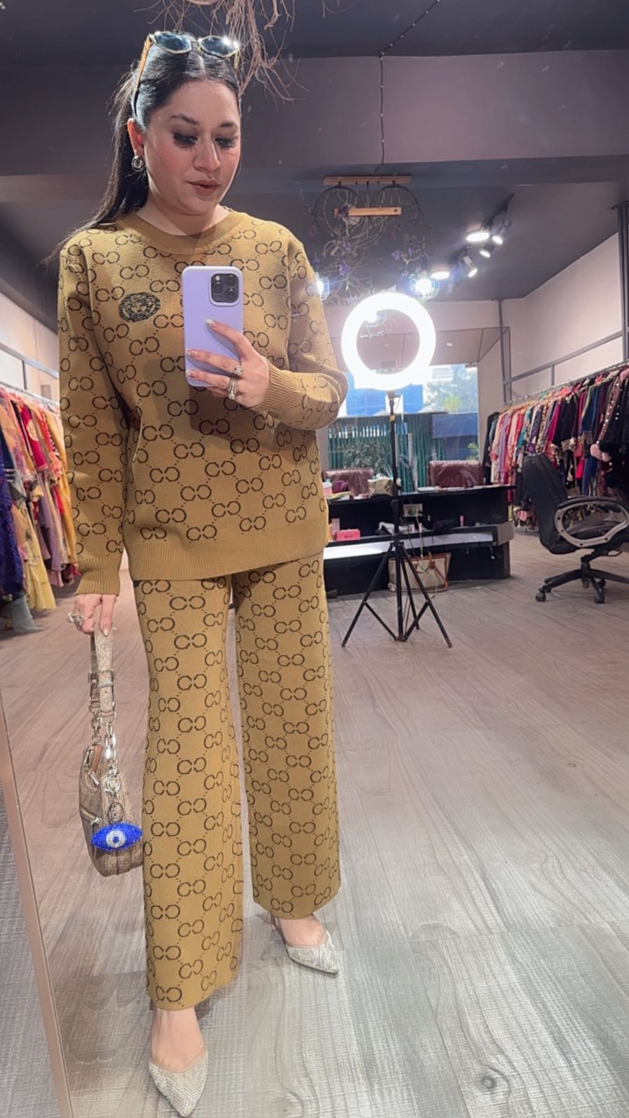 Emily Lime Woolen Cordset