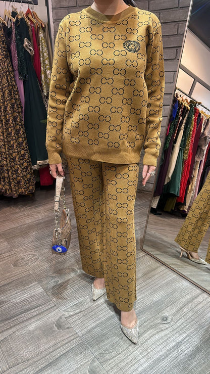 Emily Lime Woolen Cordset