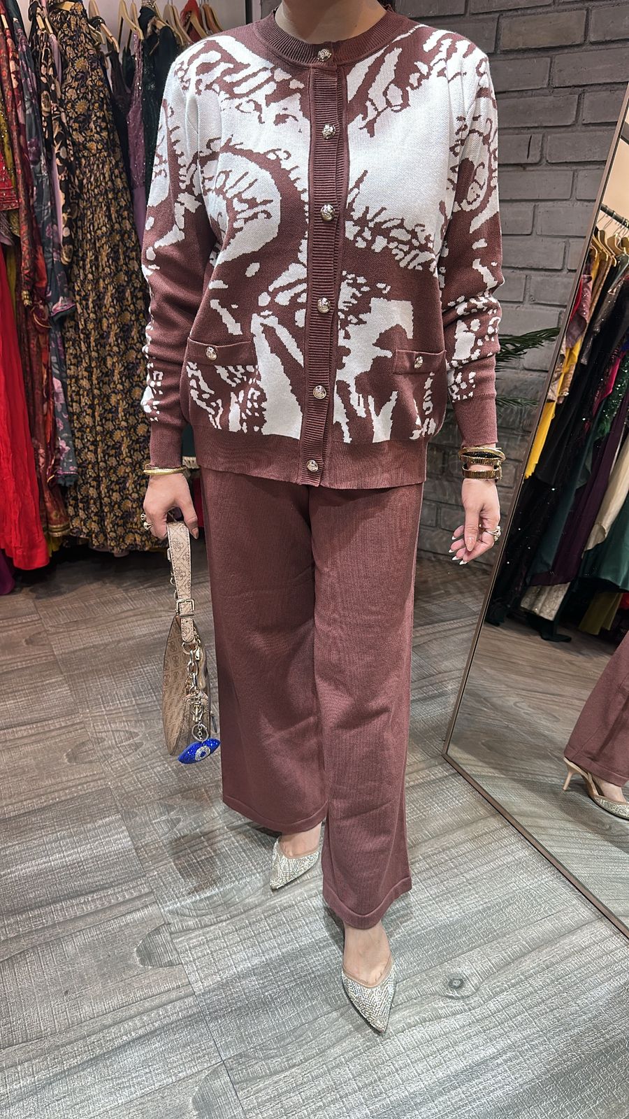 Kangaroo Brown Woolen Cordset