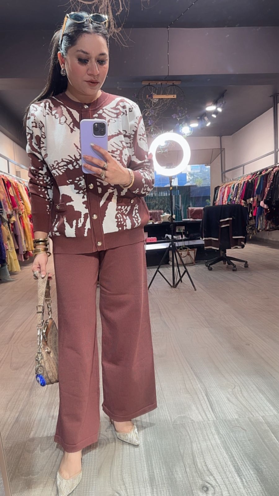 Kangaroo Brown Woolen Cordset