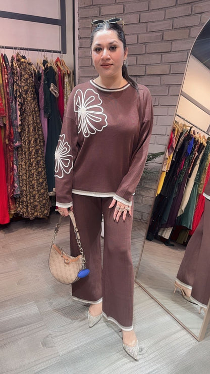Italy Brown Woolen Cordset