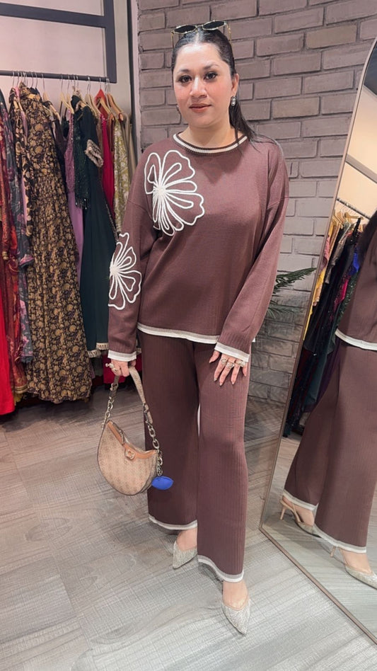 Italy Brown Woolen Cordset