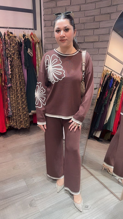 Italy Brown Woolen Cordset