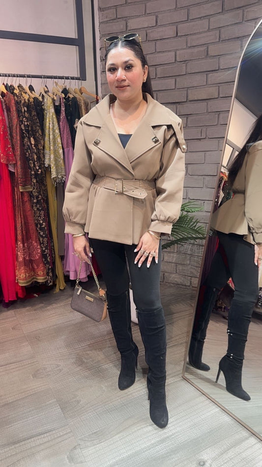Kiko Beige Stylish Jacket
