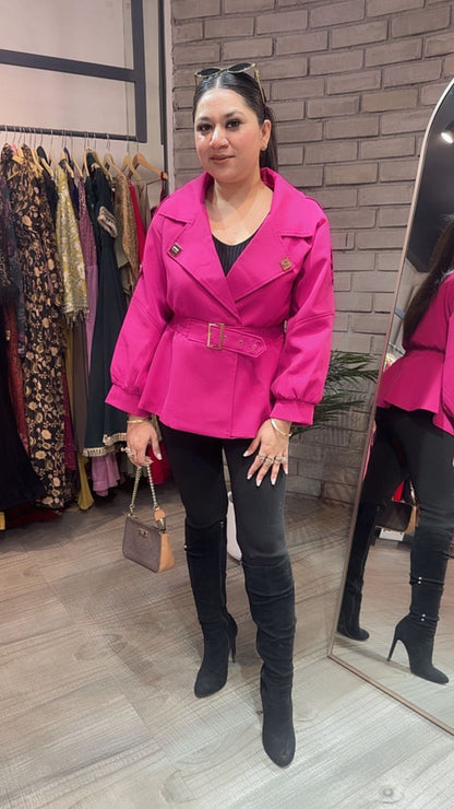 Kiko Hotpink Stylish Jacket