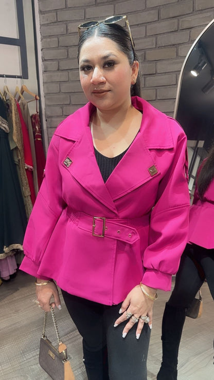 Kiko Hotpink Stylish Jacket