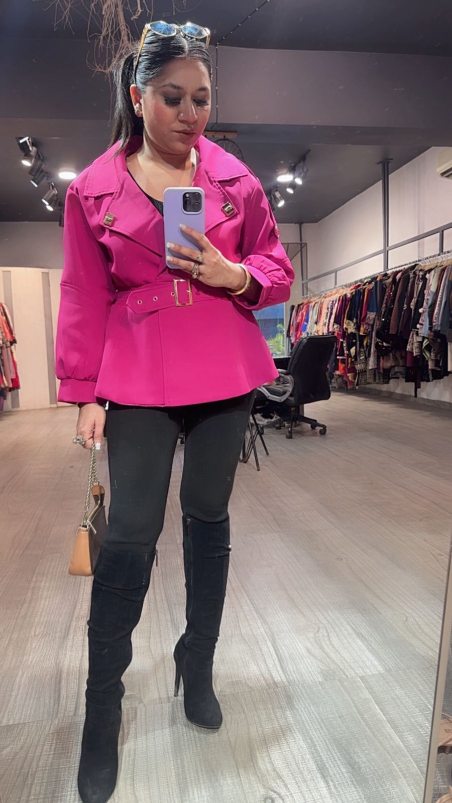 Kiko Hotpink Stylish Jacket