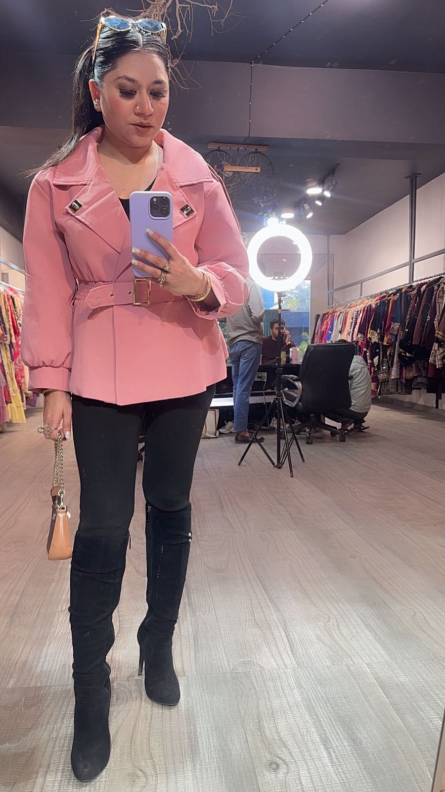 Kiko Baby Pink  Stylish Jacket