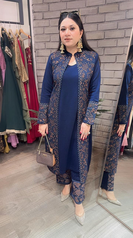 Dubai woolen cordset Set with Inner