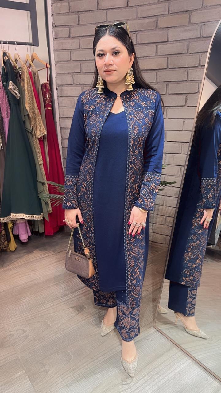 Dubai woolen cordset Set with Inner