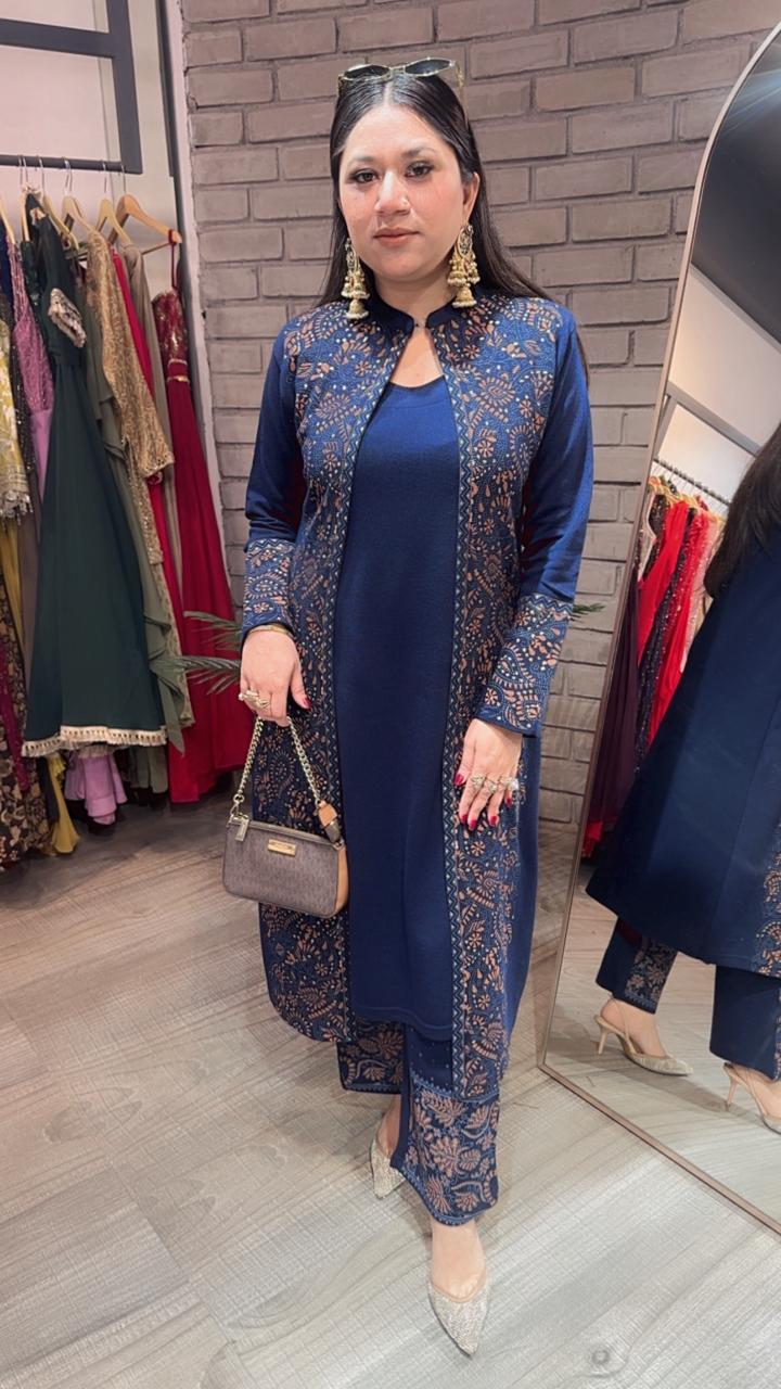 Dubai woolen cordset Set with Inner