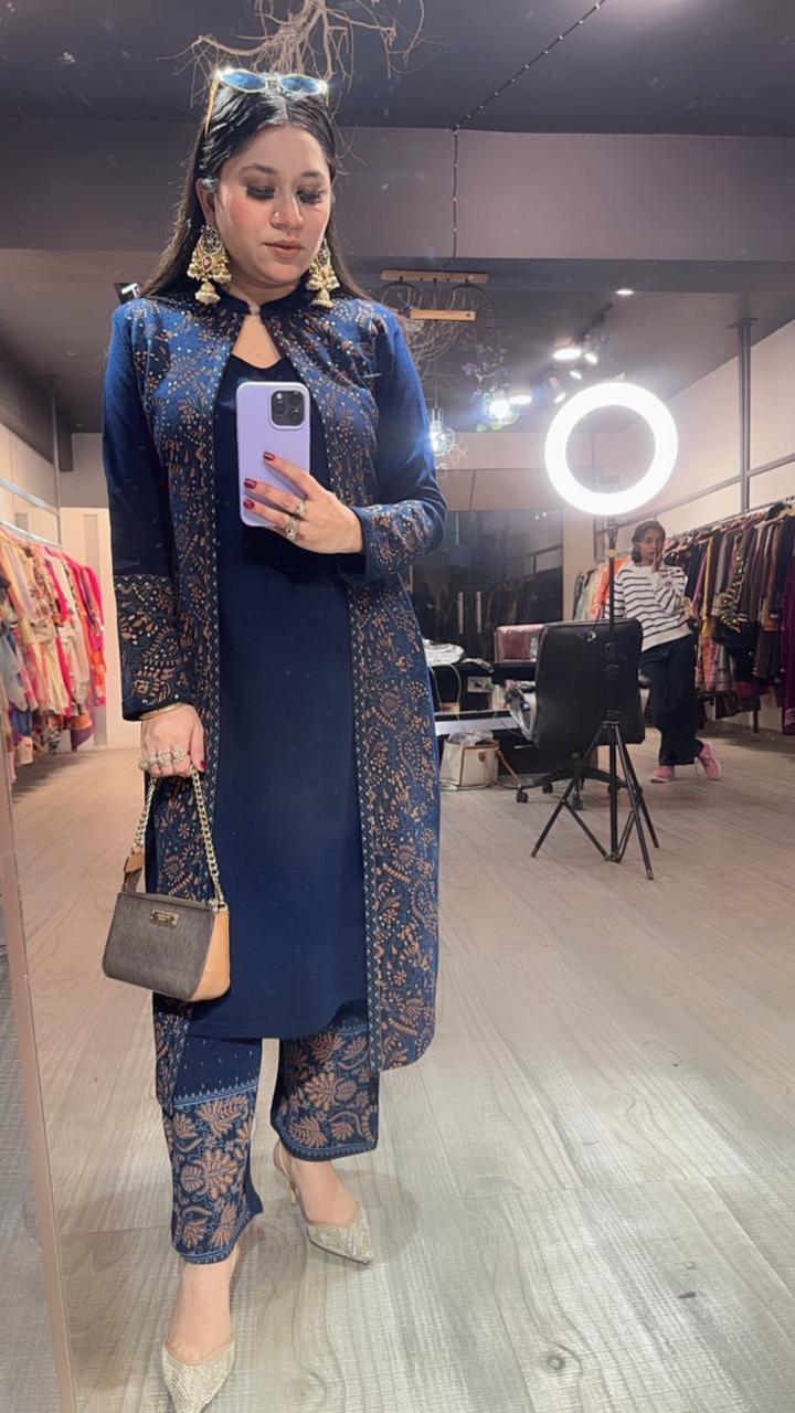 Dubai woolen cordset Set with Inner