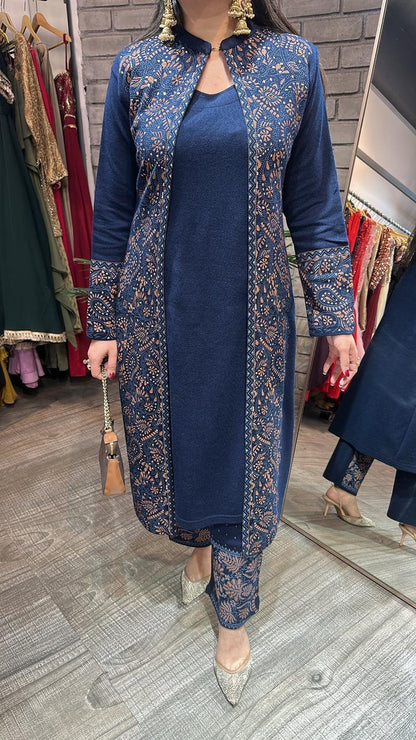 Dubai woolen cordset Set with Inner