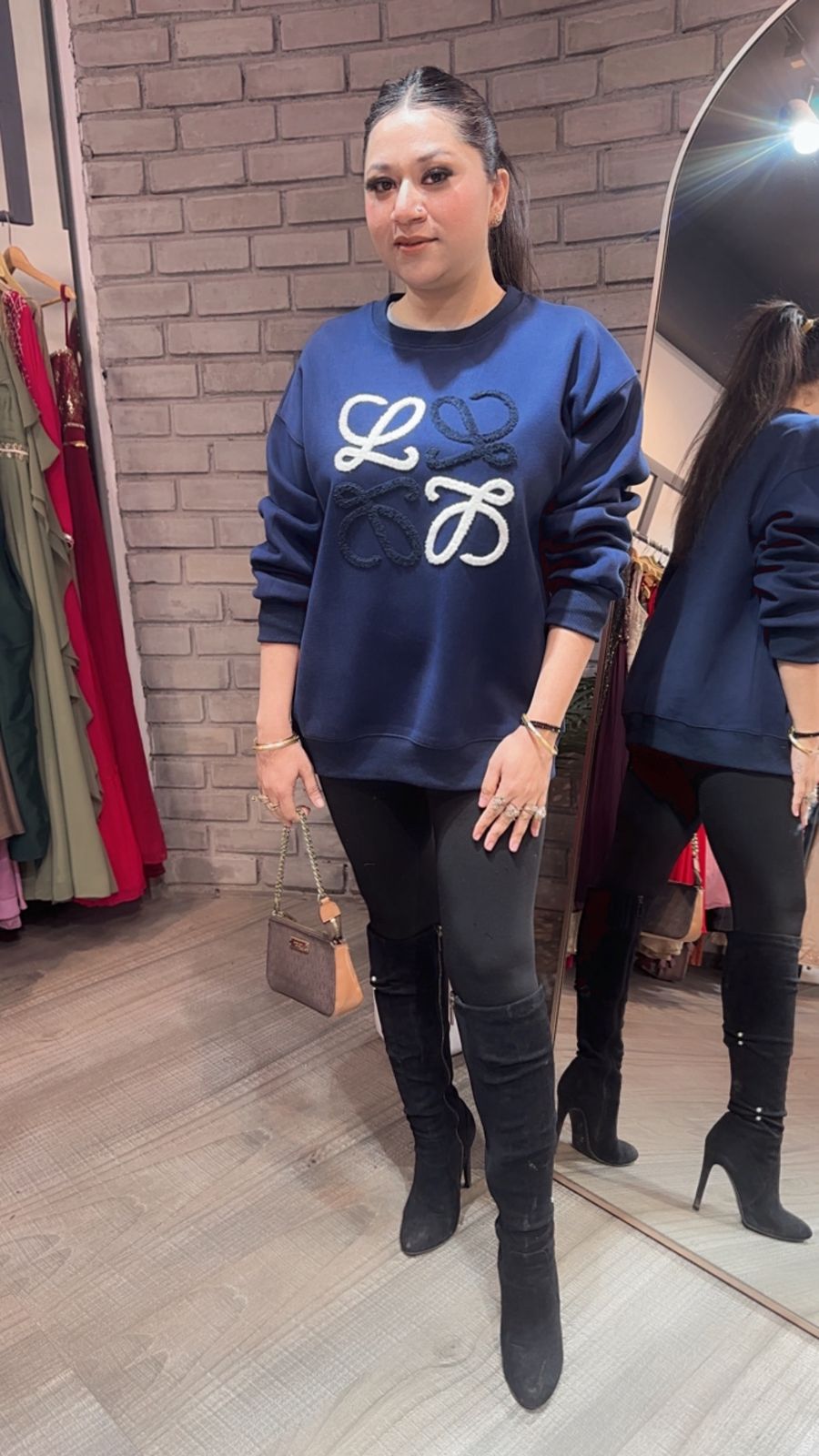 Beloved Navy Blue winter sweatshirt