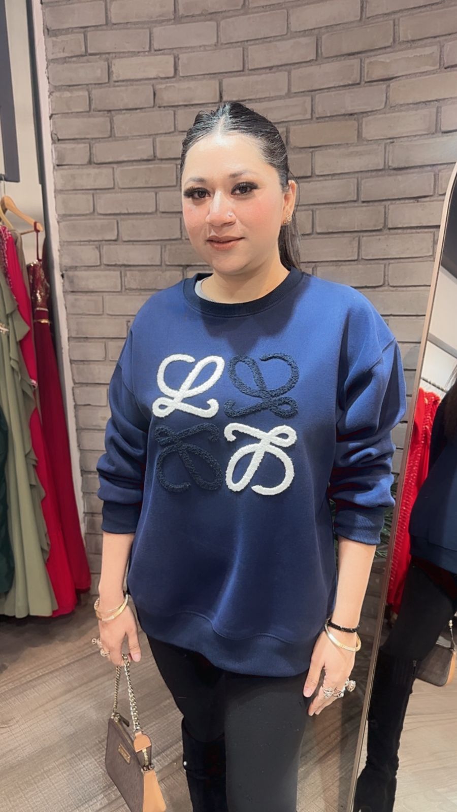 Beloved Navy Blue winter sweatshirt