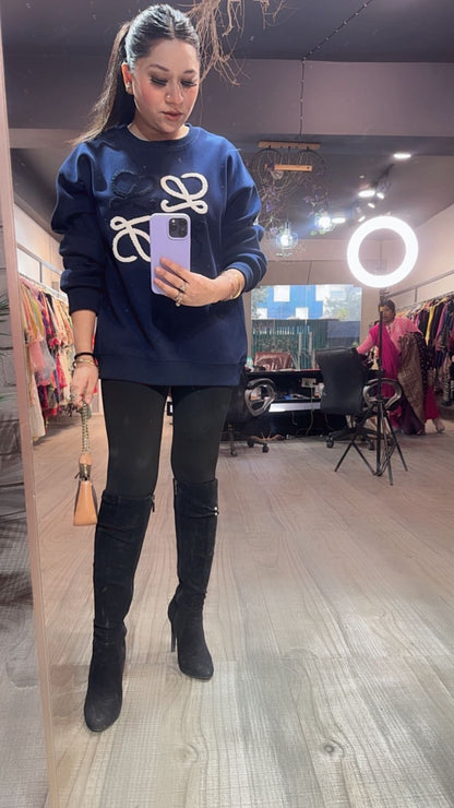 Beloved Navy Blue winter sweatshirt