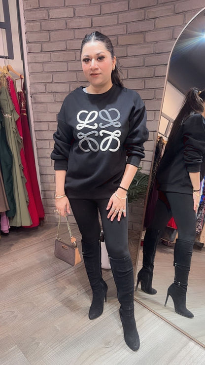 Beloved Black winter sweatshirt