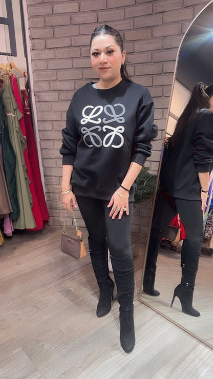 Beloved Black winter sweatshirt