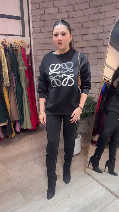 Beloved Black winter sweatshirt