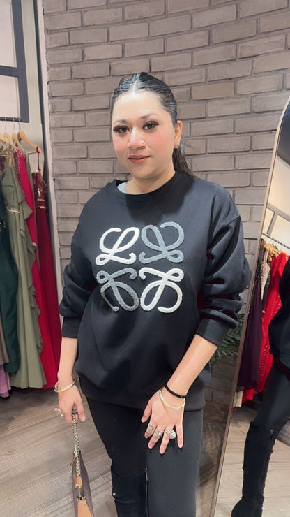 Beloved Black winter sweatshirt