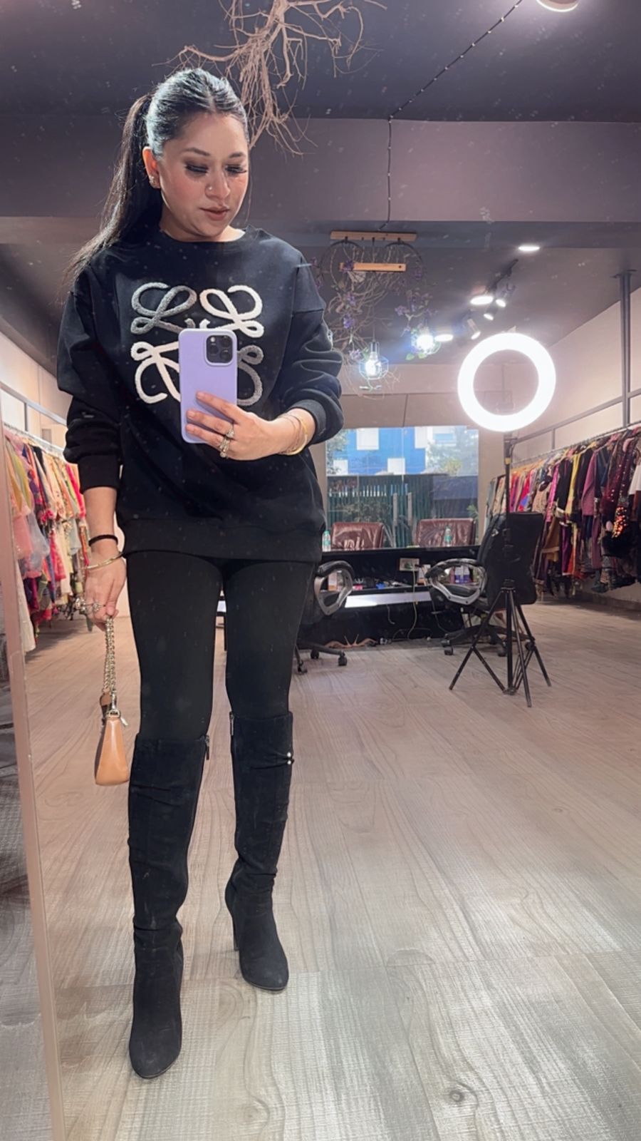 Beloved Black winter sweatshirt