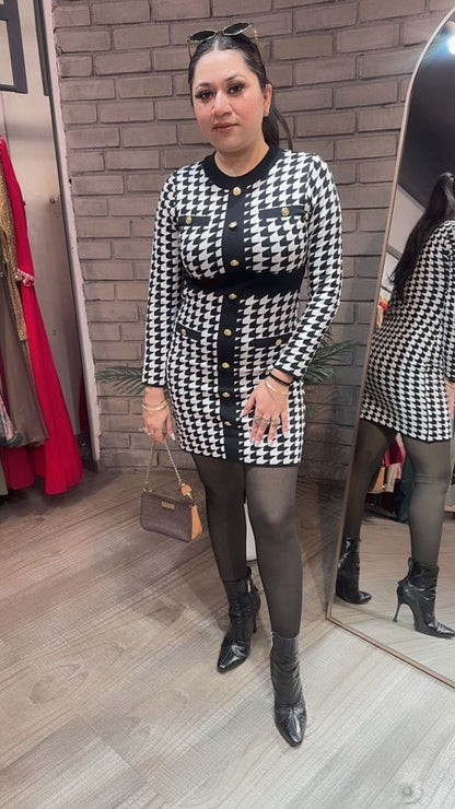 Whimsy Black Woolen Dress