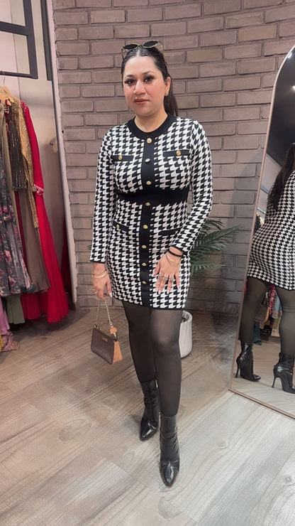 Whimsy Black Woolen Dress