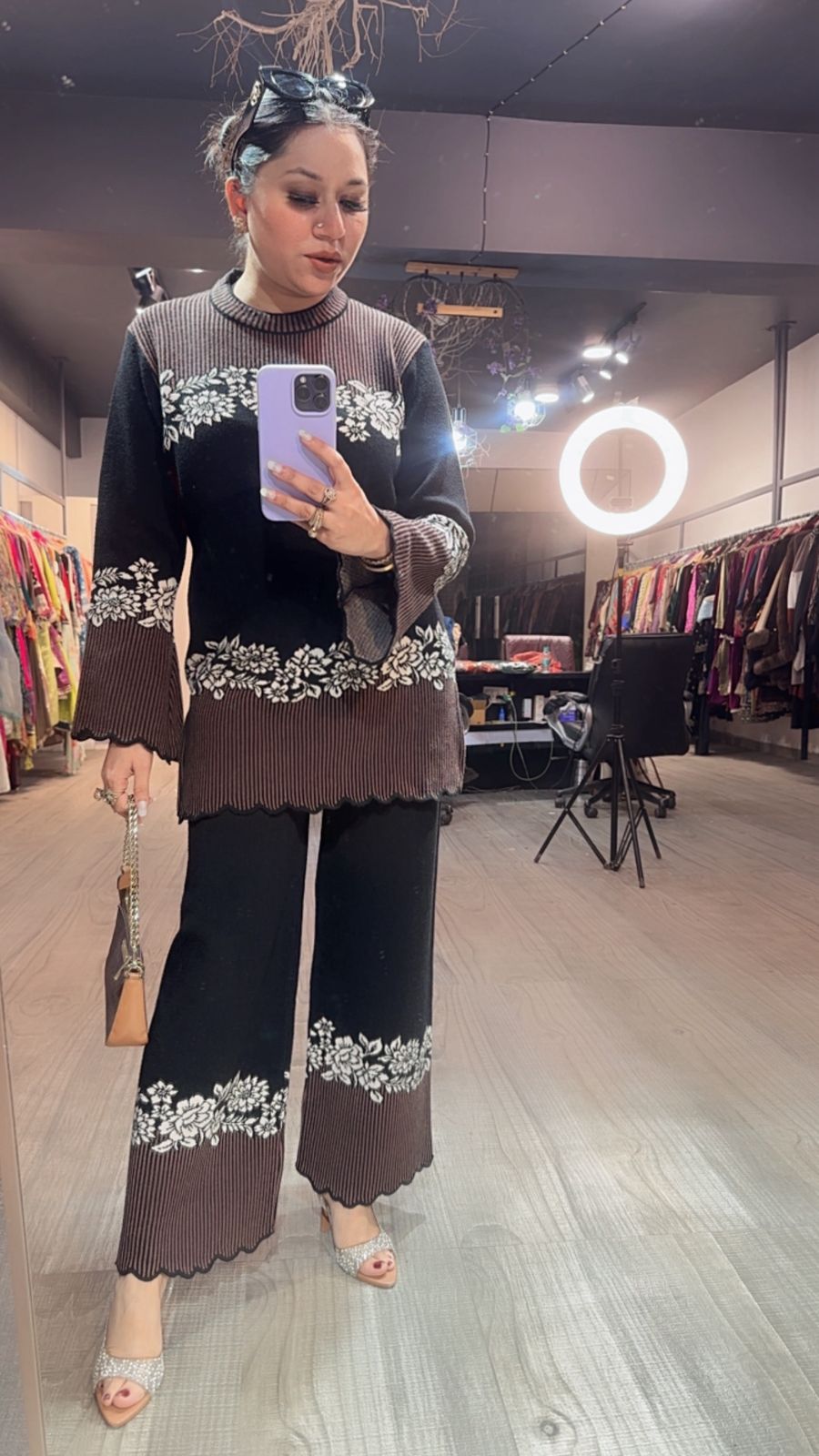 Diablo Black Woolen Cordset