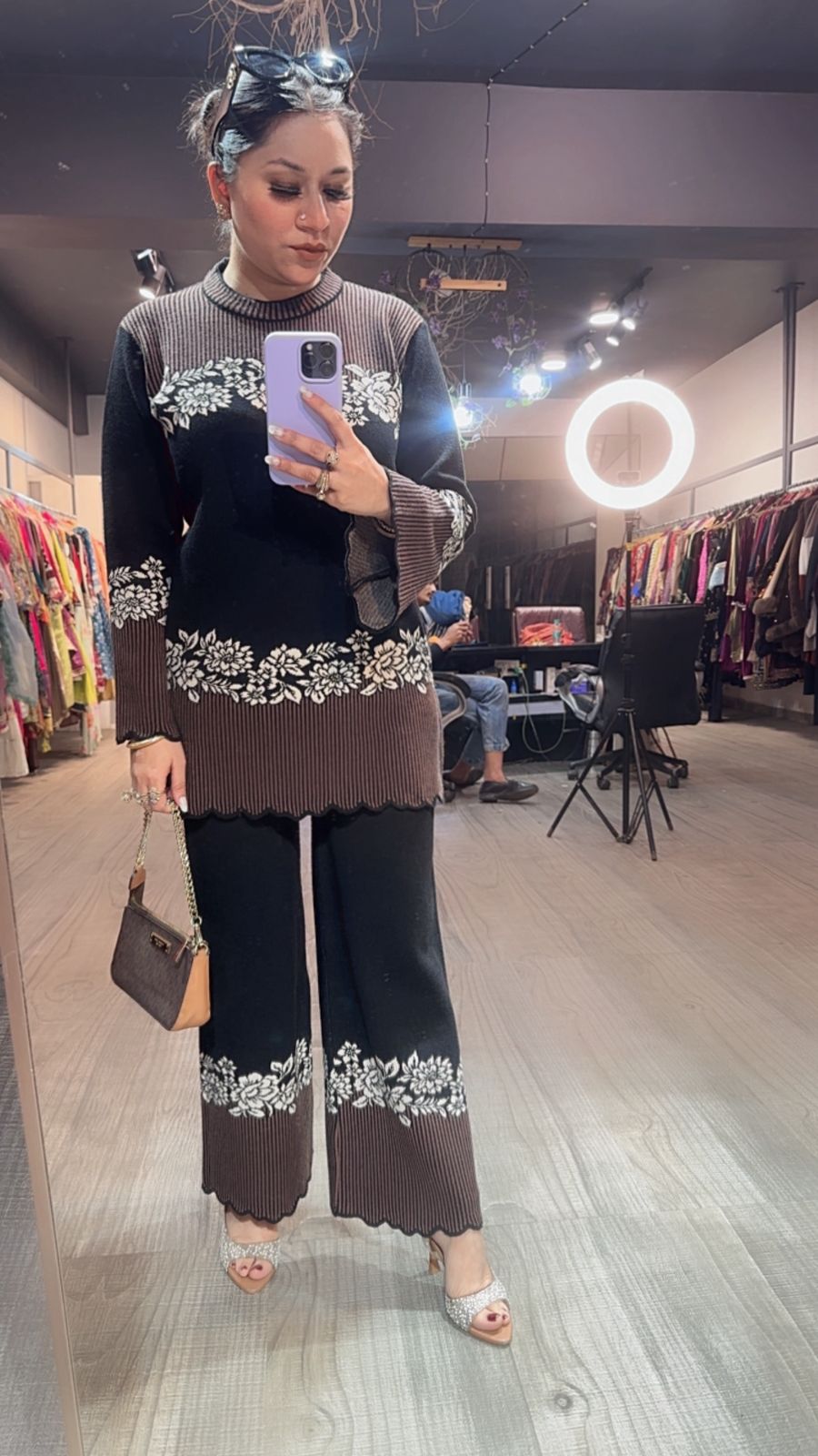 Diablo Black Woolen Cordset