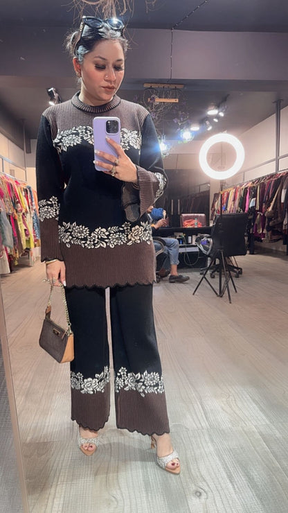 Diablo Black Woolen Cordset