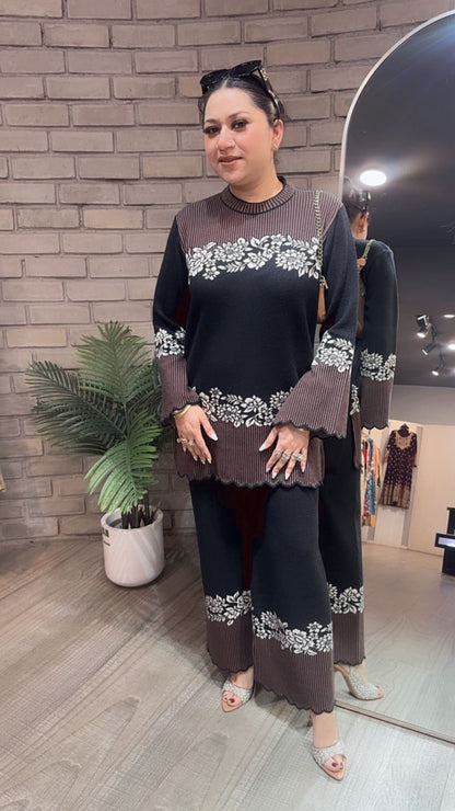 Diablo Black Woolen Cordset