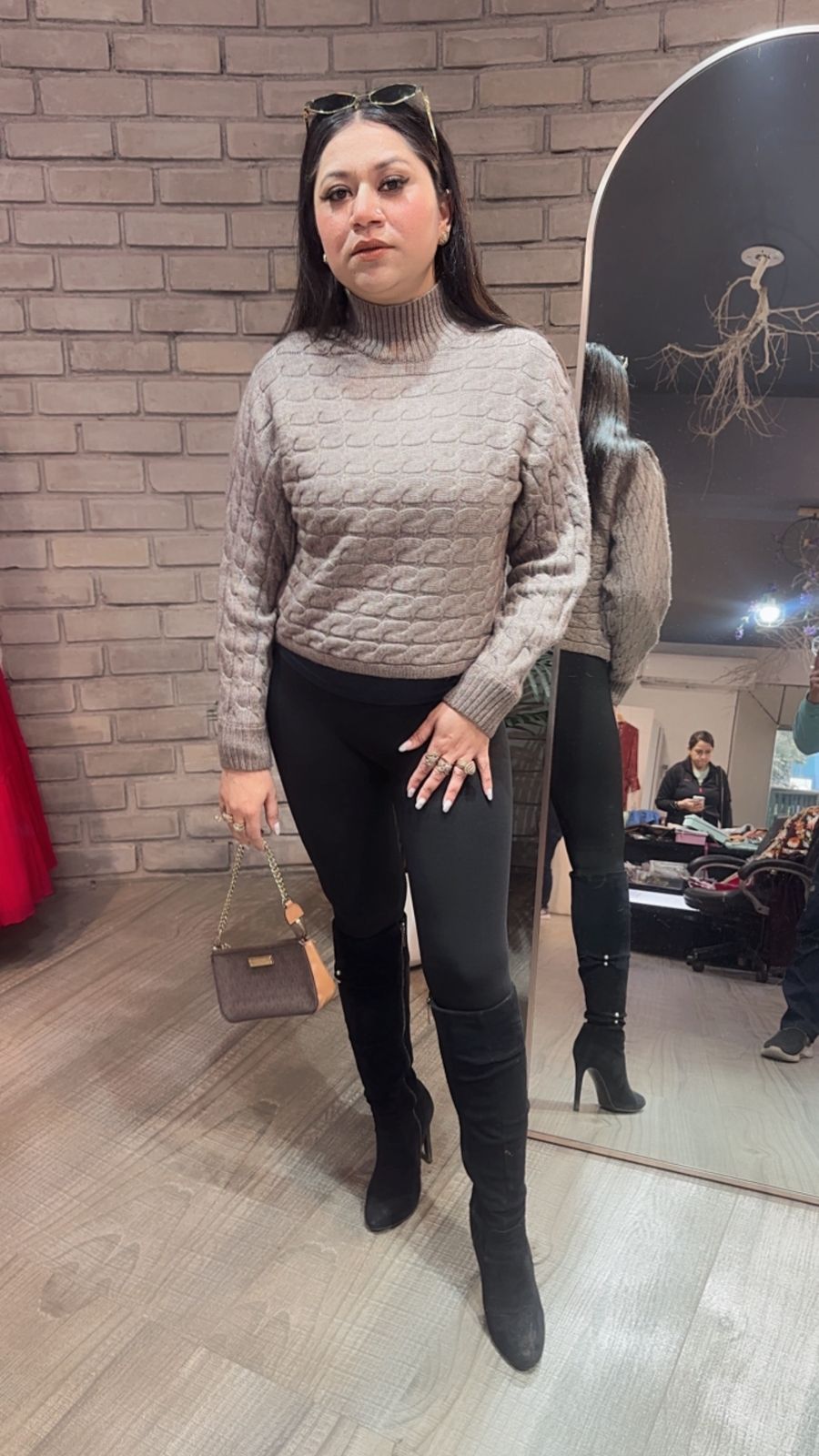 Avira Mouse high Neck Woolen Sweater