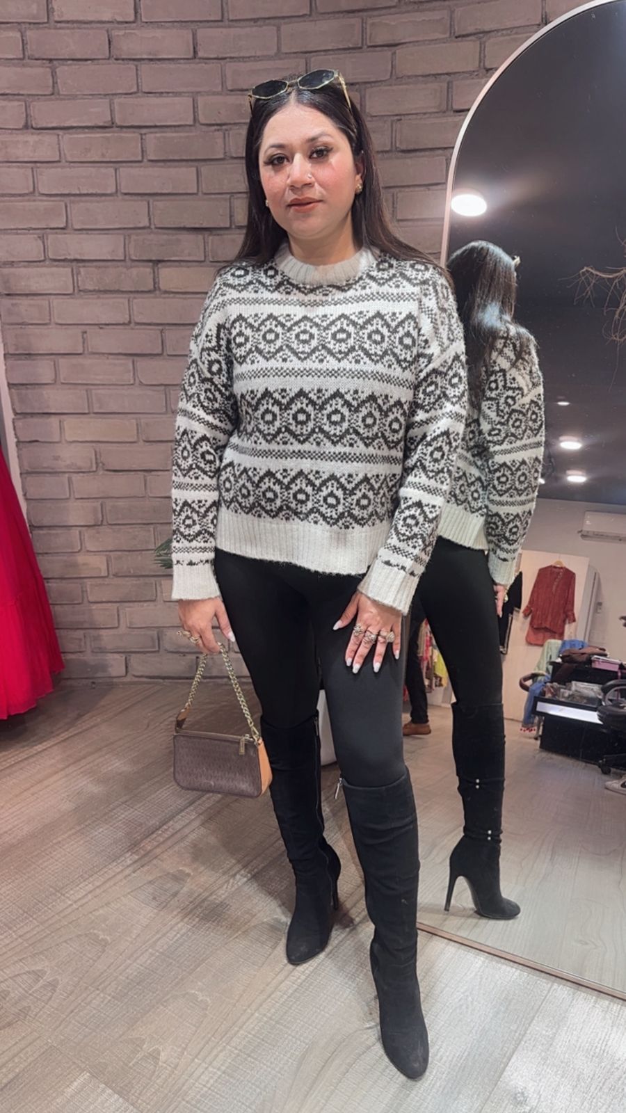 Esme Digital Woolen Sweater