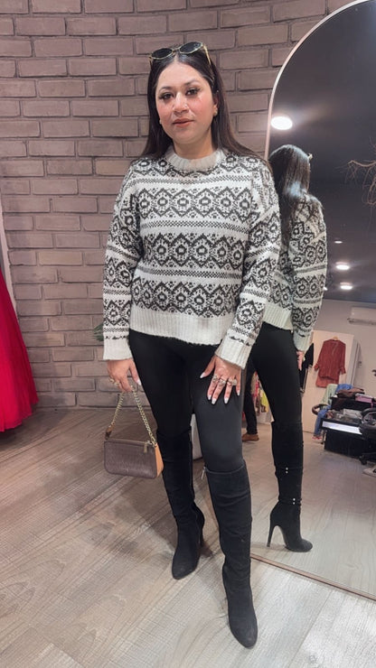 Esme Digital Woolen Sweater