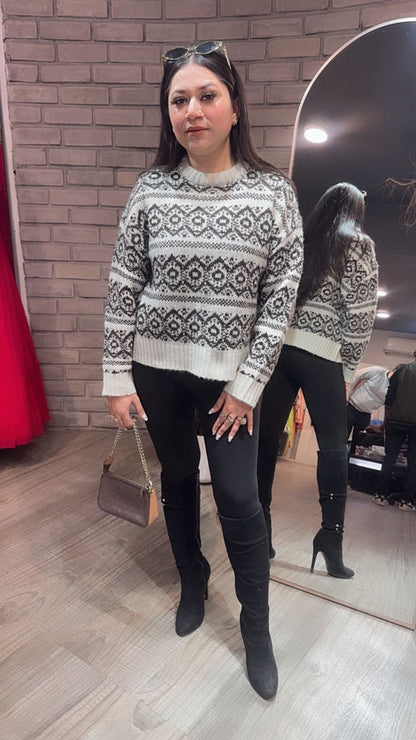 Esme Digital Woolen Sweater