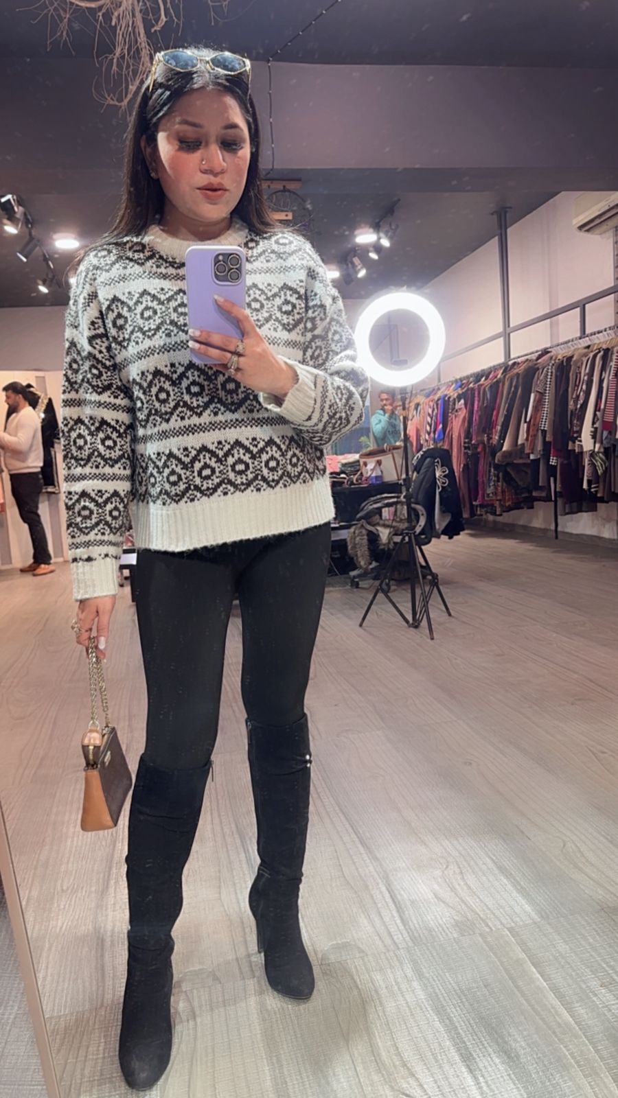 Esme Digital Woolen Sweater