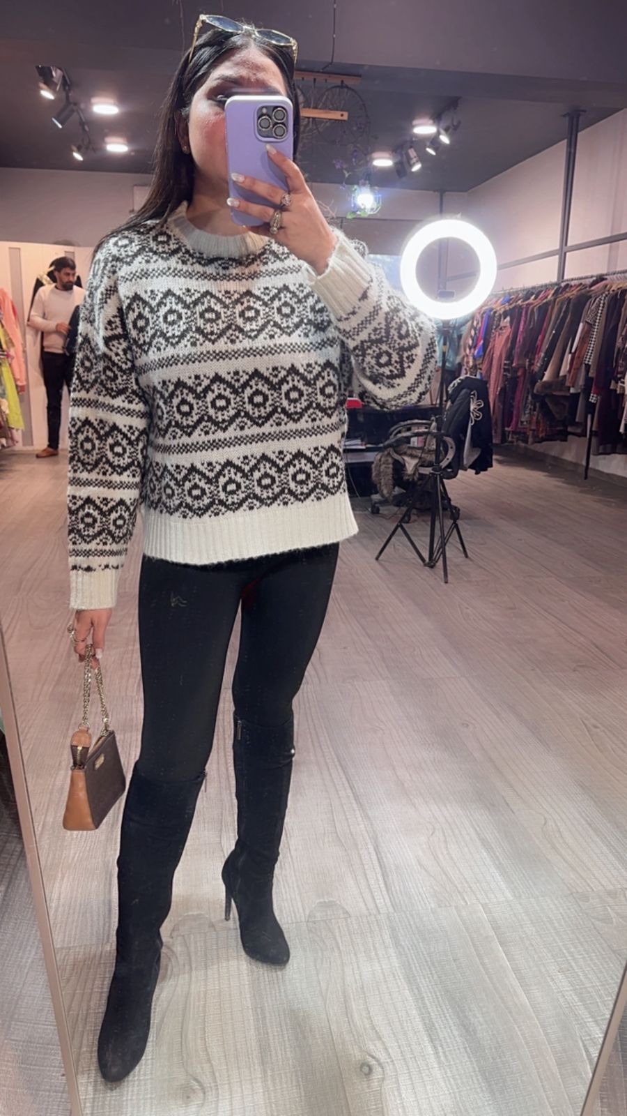 Esme Digital Woolen Sweater