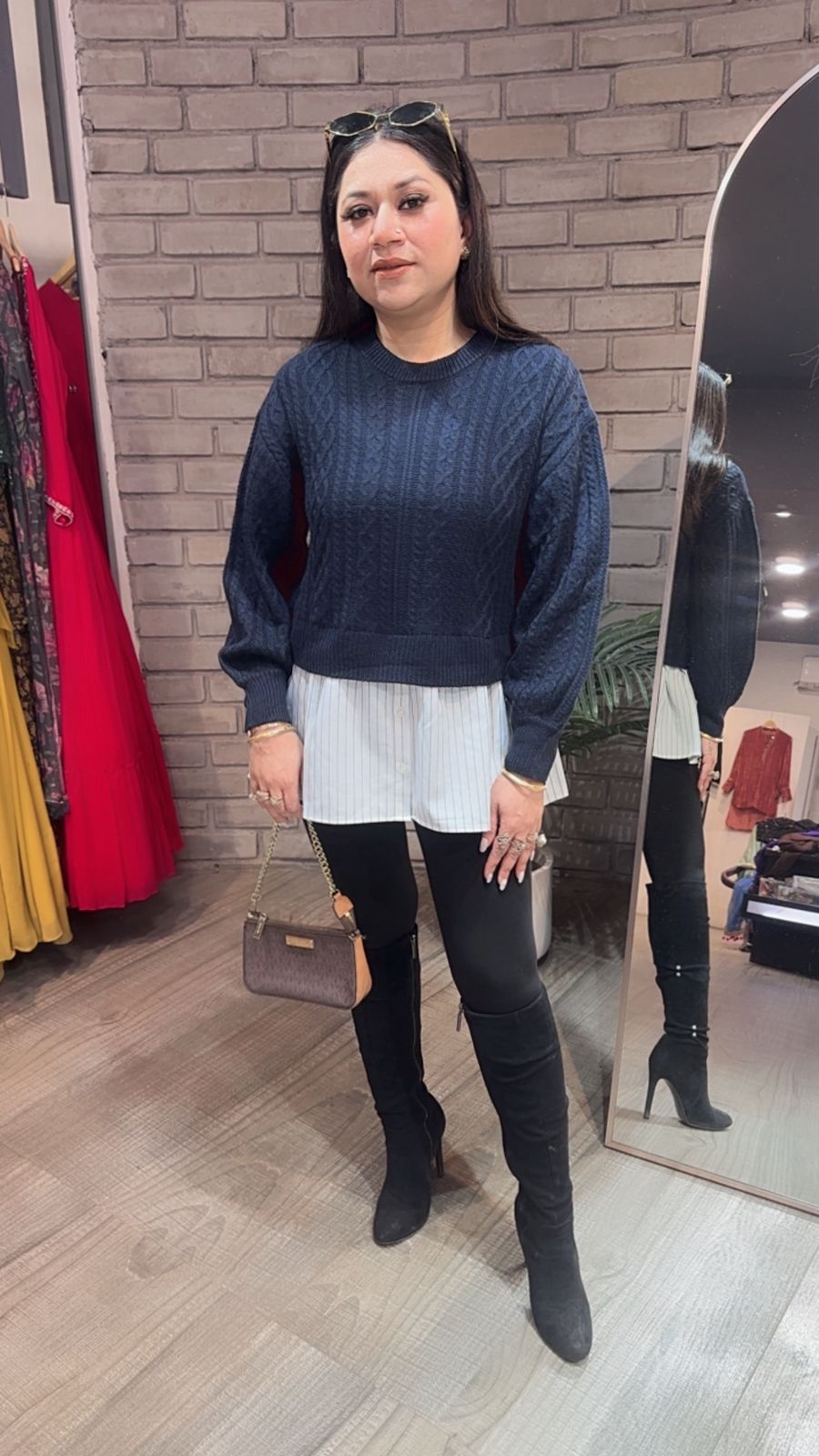 Kair shirt Style Woolen Sweater