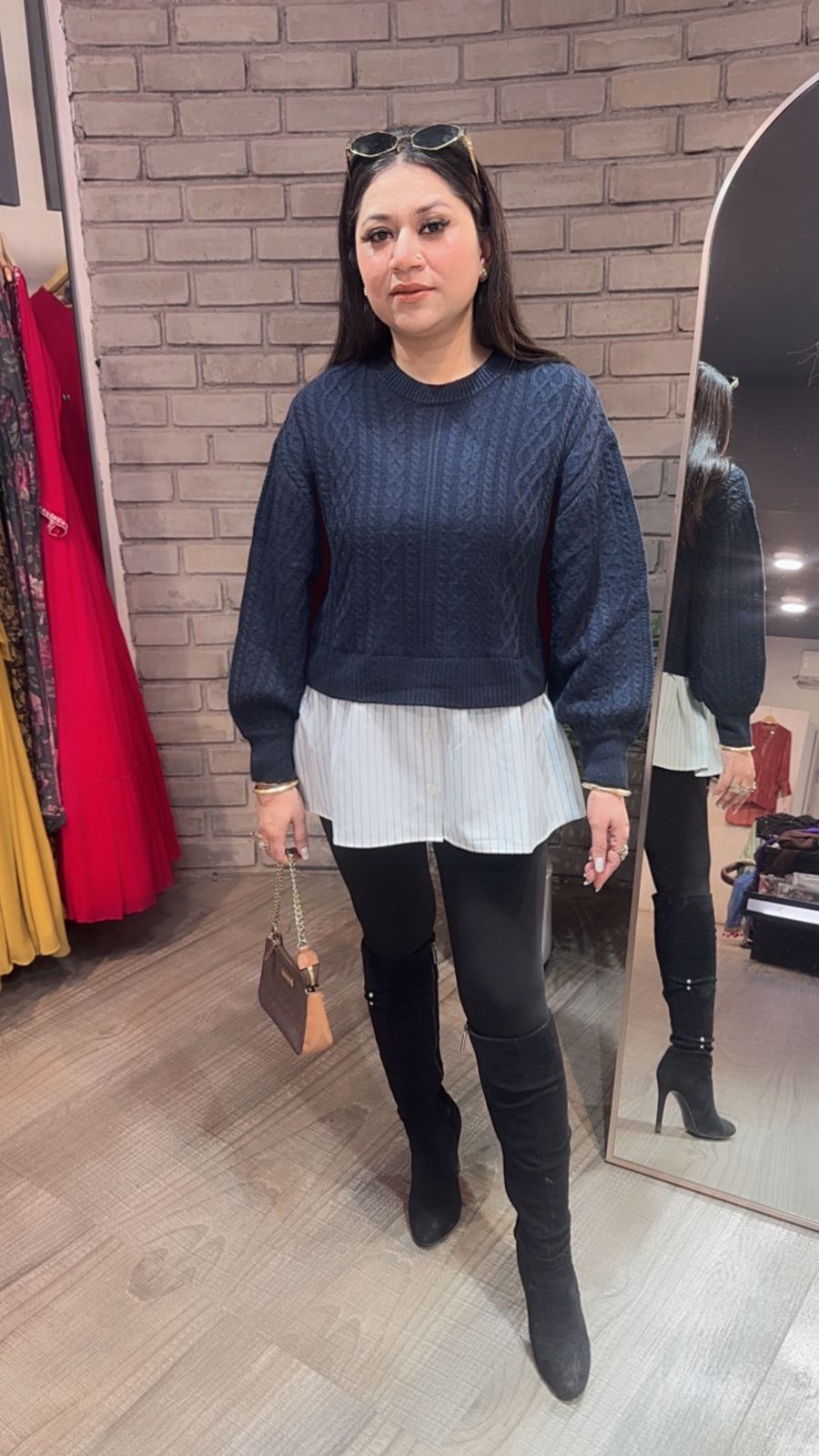 Kair shirt Style Woolen Sweater