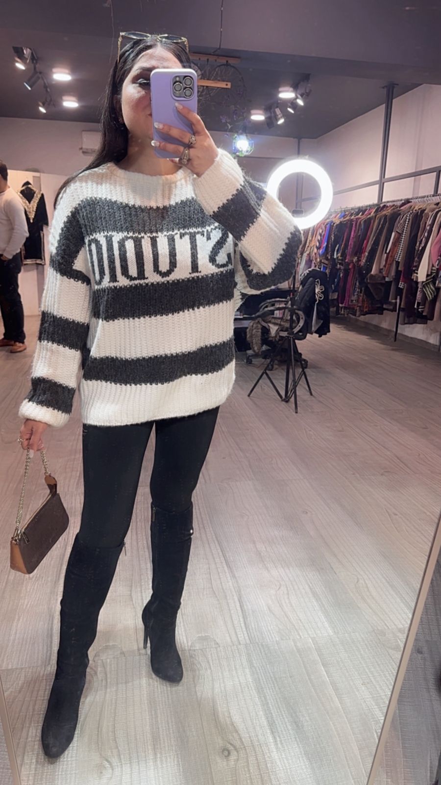 Zobha offwhite Woolen Sweater