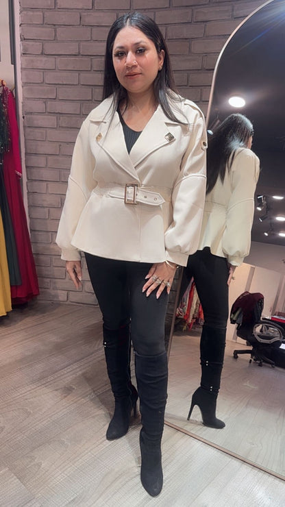 Kiko ivory Stylish Jacket