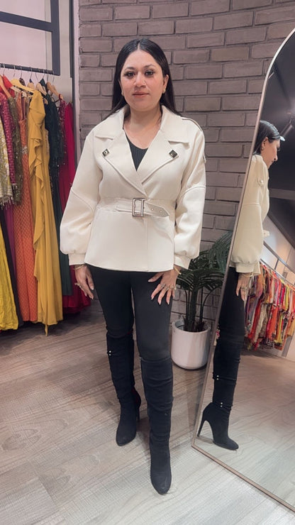Kiko ivory Stylish Jacket